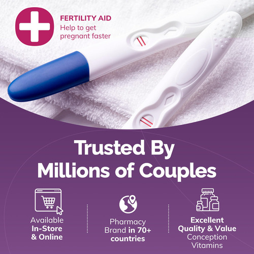 Conceive Plus Suplemento Fertilidad Para Mujeres 60 Cápsulas