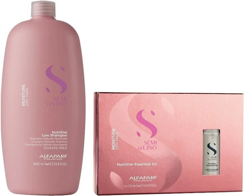 Shampoo 1000ml + Caja De Ampollas Alfaparf Moisture