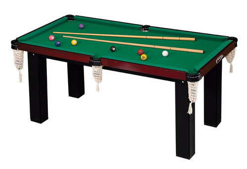 Imagem 3 de 5 de Mesa Para Sinuca Com 2 Tacos E Jogo De Bolas Numeradas