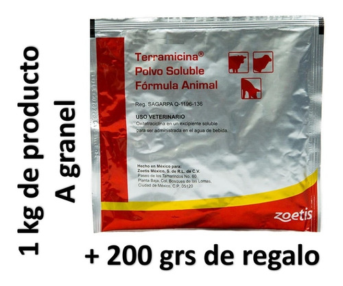 Alimento Aves & Terramicina 1.2kg & Pollos & Lab. Zoetis