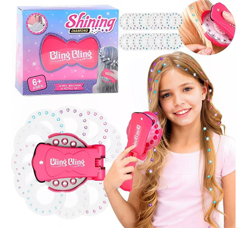 2 Blinger Gemas Engrapadora De Brillos Para Cabello Bling