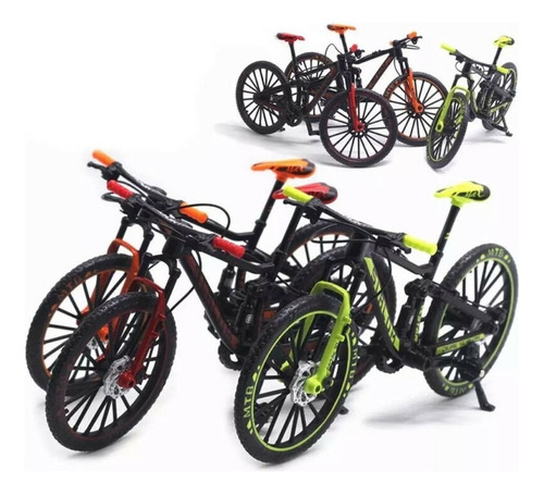 Modelo De Bicicleta Mountain Bike 1:10 Mini Modelo De Carrer