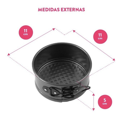 Imagen 7 de 10 de Molde Desmontable Redondo 10 Cm X 3 Wilton Titanweb