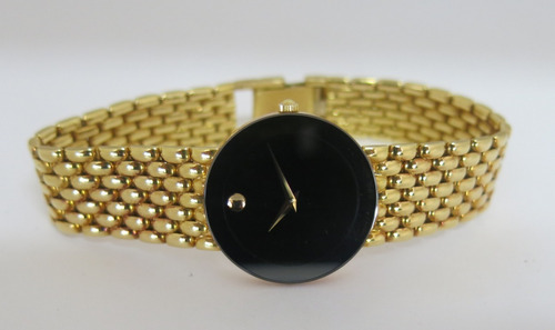 Relógio Movado Museum Saphire Ouro 18k