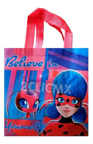 12 Bolsas Dulceros Bolo Fiesta Infantil Regalo Ladybug Niña 