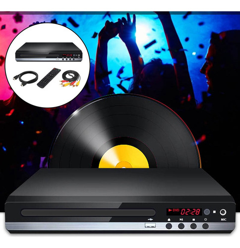 Reproductor De Dvd Sin Región Uhd 1080p Con Salida Av