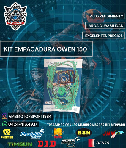 Kit Empacadura Owen 150