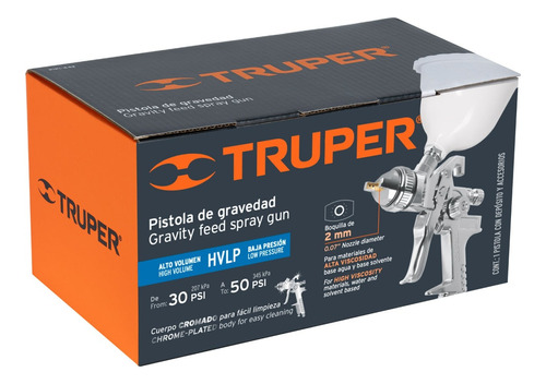 Pistola Eléctrica Para Pintar Gravedad De 500ml Trupper