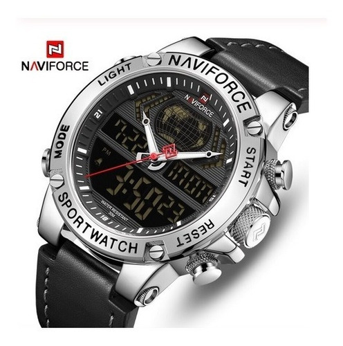 Relogio Naviforce Masculino 9164 Pulseira De Couro