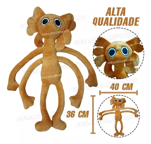 Boneco Pelúcia Rainbow Friends Capitulo 2 Monstro Ciano Blue em