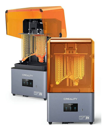 Impresora 3D Creality Halot Mage color gris y naranja 127V con tecnología de impresión SLA