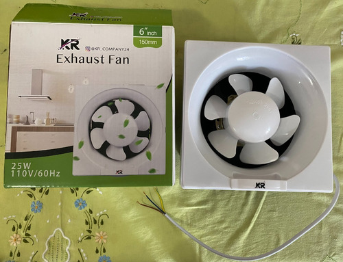 Imagen 3 de 10 de Extractor De Aire Plástico 6 Pulgadas Kr Plus