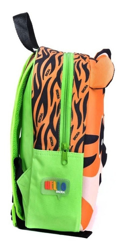 Imagen 4 de 9 de Mochila Tigre Jardin Termoformada Escolar Skora 25876 Maple