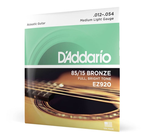 Encordoamento Violão Aço 012 D'addario Ez920