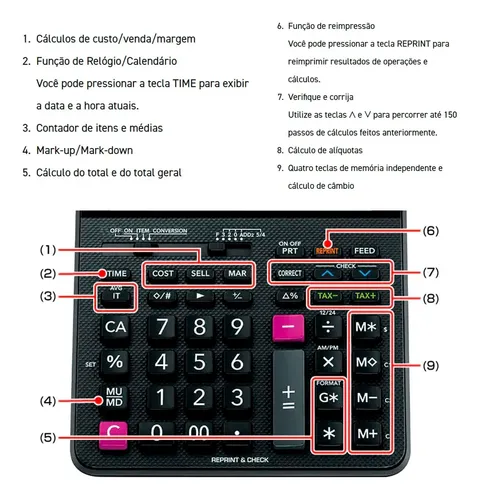 Calculadora casio hr 100 rc hotsell