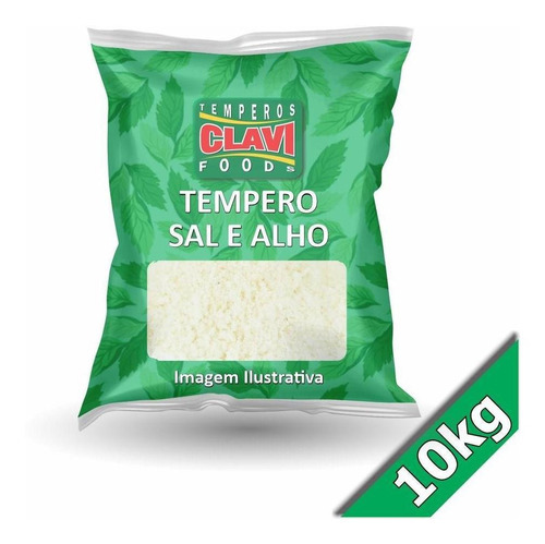 Tempero Sal E Alho 10kg Clavi Temperos E Foods