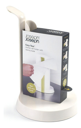 Porta Rollo Joseph Joseph Cocina Papel Corta Color Blanco/Verde