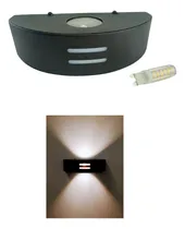 Comprar Aplique Bidireccional Exterior + 1 Lámpara G9 Led Luz Cálida