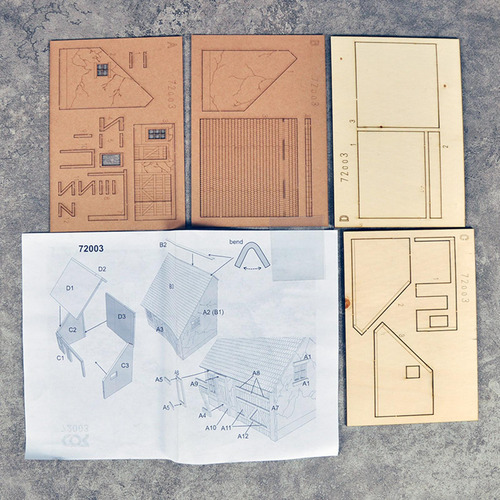 Juego De Construcción De De Madera A Escala 1:72 Para