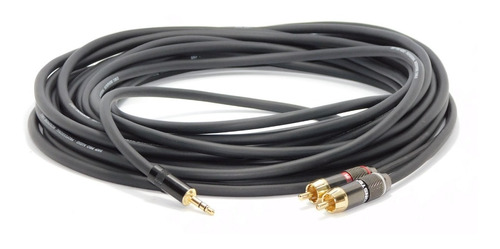 Cable Miniplug A Dos Rca Sin Ruido Profesional Hamc 15mts 