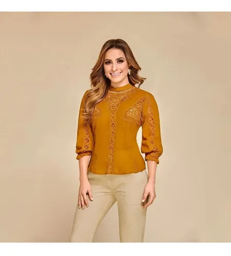 Blusa Dama Color Tabaco 977 18 Cklass Env o gratis