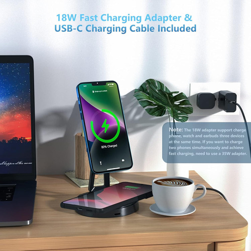 Cargador Inalámbrico Para Samsung, Estación De Carga Inalámb