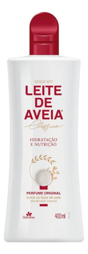 Leite de Aveia Davene Perfume original Hidratação e Nutrição Corporal Clássico Frasco 400ml