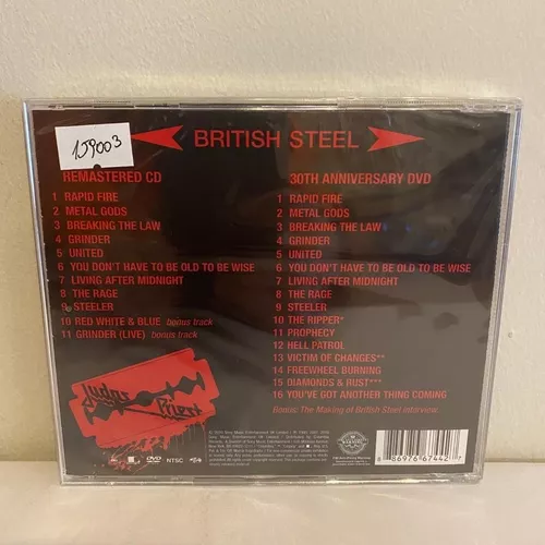 Judas Priest British Steel 30th Edition Cd Dvd Eu Nuevo