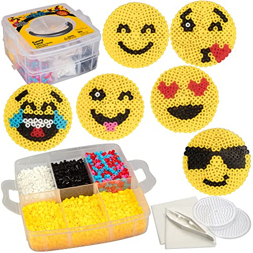 Emoji Smiley Face Fuse Beads - 6 Emojis Diferentes - 36...