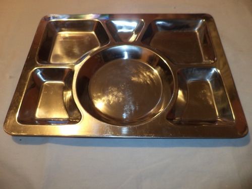 Charola / Mess Tray De Comedor De Acero Inoxidable (Usado)