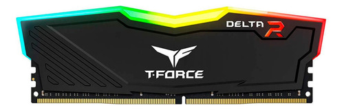 Memoria RAM T-Force Delta RGB gamer color black  16GB 1 Team Group TF3D416G3200HC16C01