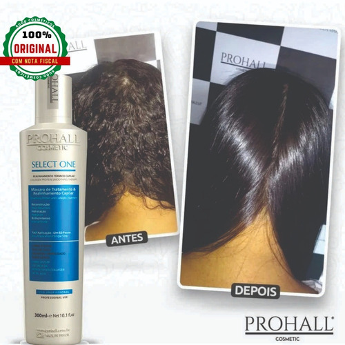 Imagem 2 de 6 de Progressiva Prohall Select One S/ Formol 300ml Super Brinde