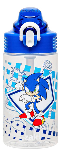 Zak Designs Botella Diseño De Minecraft, Plástico 16 Y 25 Oz Sonic The Hedgehog (sonic, Eggman) 16 Onza