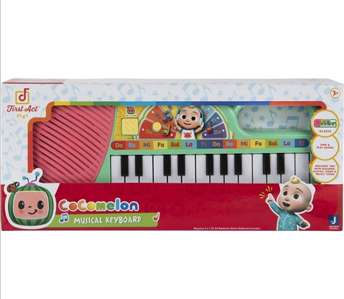 Imagen 1 de 4 de Cocomelon Piano Musical 23 Piezas
