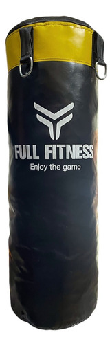 Guantines + Bolsa 70 + Relleno + Vendas Box Mma Kit De Boxeo Color Negro