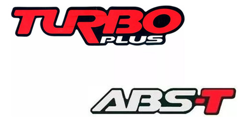 Kit Adesivos Emblema Turbo Plus + Abs-t D20