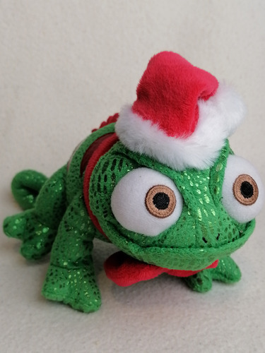 Peluche Original Pascal Enredados Navidad Disney 13x20cm.