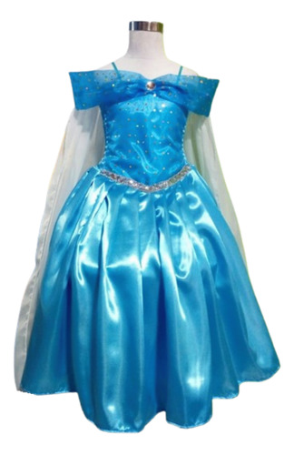 Disfraz Cotillon Souvenir  Elsa Frozen 1 (alta Calidad) Niña