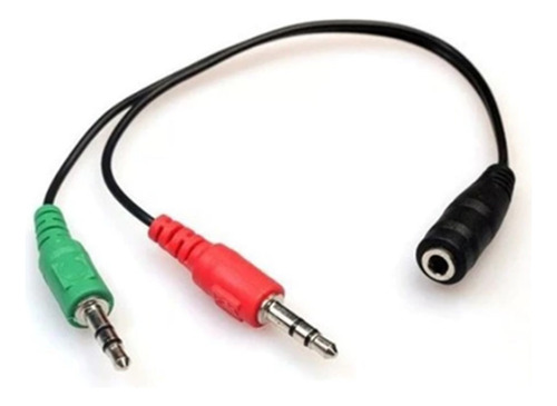 Cabo Adaptador Para Fone 2 P2 X 1 P2 (fone+mic) Tebera