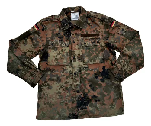 Camisa Guerrera Militar Alemana Camuflada Flecktarn Grado1 2