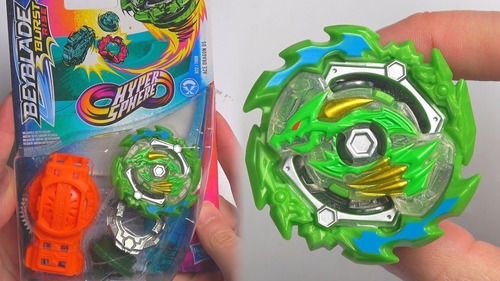 Pacote inicial Bey Blade Hasbro Trompo C/Lanzador E7530 Cor Verde Ace Dragon