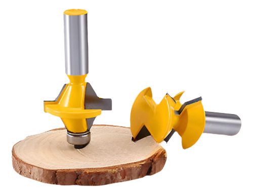 2 X 1/2  Espiga Portátil Router Bit Carpintería Surco Cortad