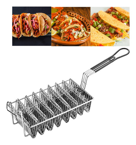 Cesta Para Tacos Con Mango De Agarre Burritos Para