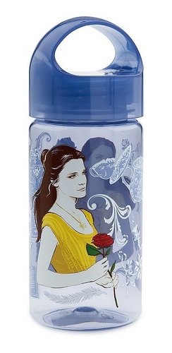 Botella De Plástico La Bella Y La Bestia Original De Disney