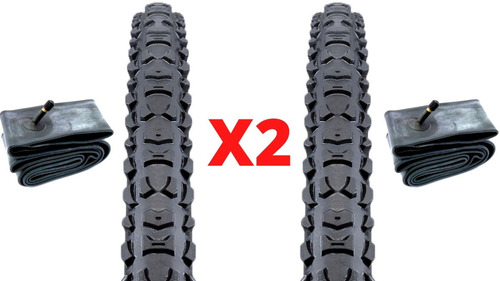 Cubiertas Bicicleta Mas Camara Rodado 26 Mtb Combo X2