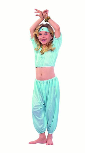 Disfraz Para Niña Chica De Aladdín Talla S (4-6) Halloween