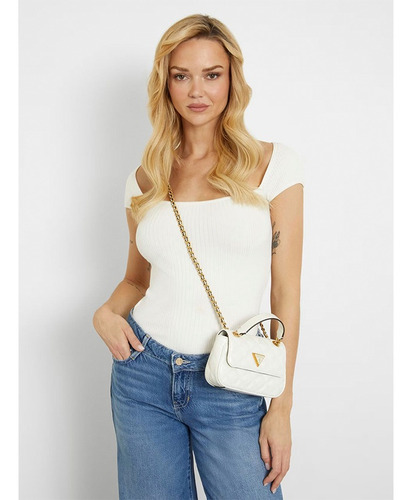 Carteras Crossbody Guess Mujer Qi874878-ivo Poliuretano