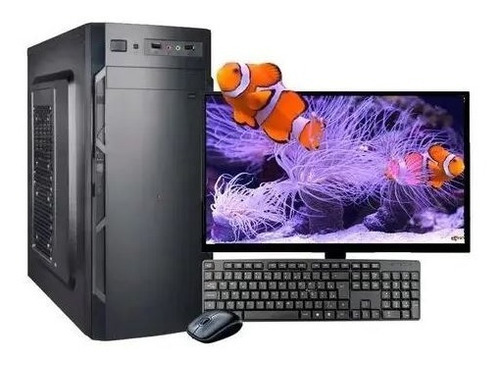 Imagem 1 de 5 de Computador Intel 8gb Ram Hd500gb C/monitor 18,5 Wifi Wind 10