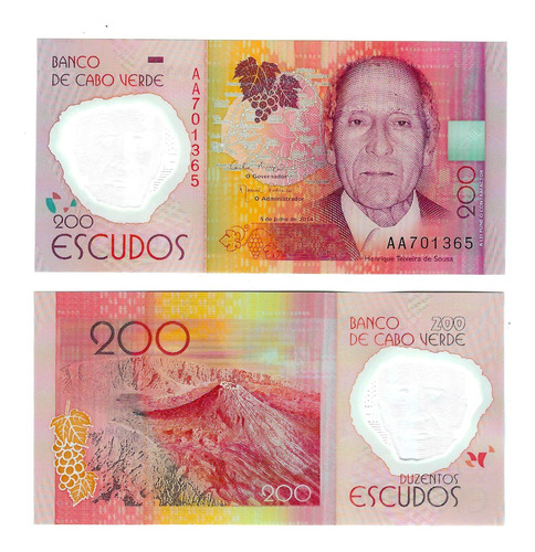 Cabo Verde - Billete 200 Escudos 2014 - Unc