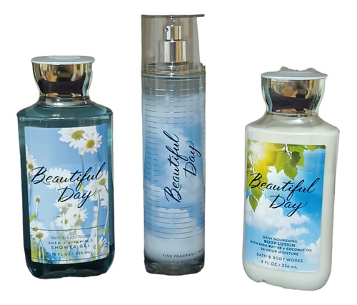 Set Bath And Body Works Beautiful Day Full Size 